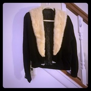 True vintage mink collar sweater